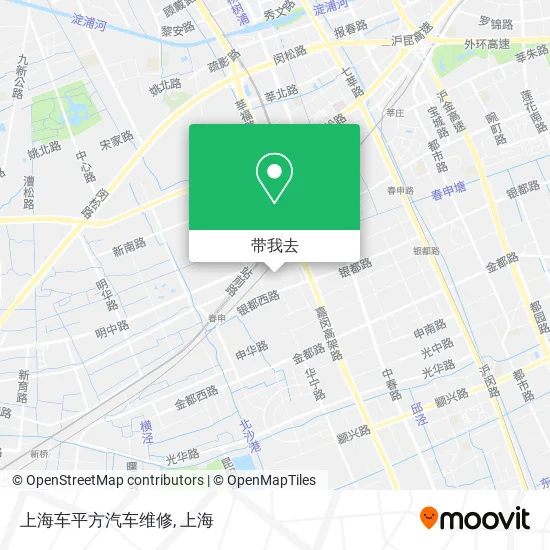 上海车平方汽车维修地图