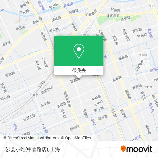 沙县小吃(中春路店)地图