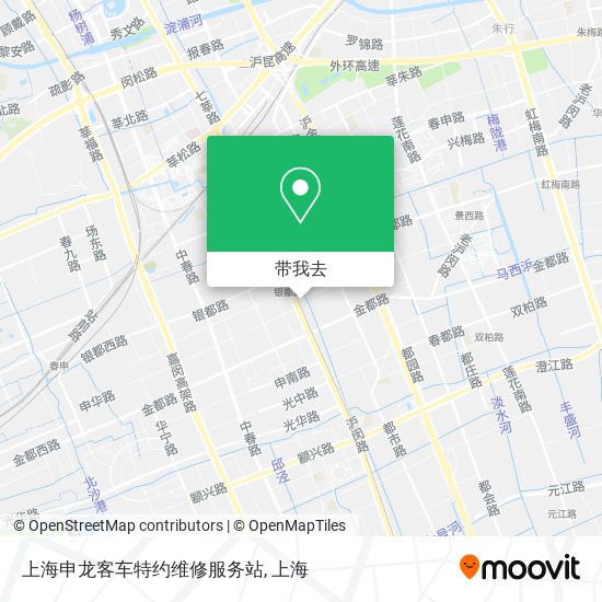 上海申龙客车特约维修服务站地图