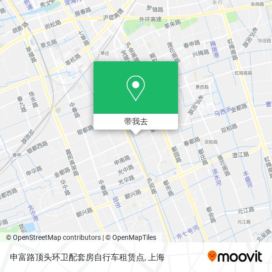 申富路顶头环卫配套房自行车租赁点地图