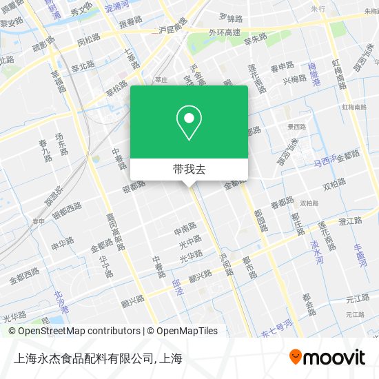 上海永杰食品配料有限公司地图