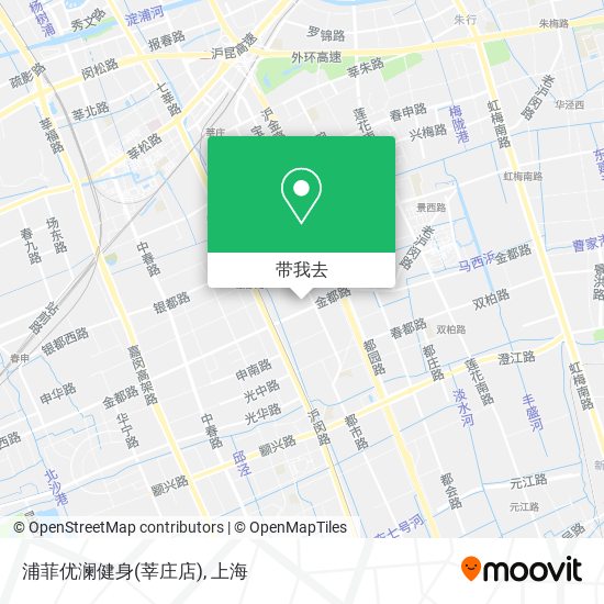 浦菲优澜健身(莘庄店)地图