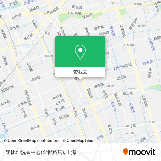 速比坤洗衣中心(金都路店)地图