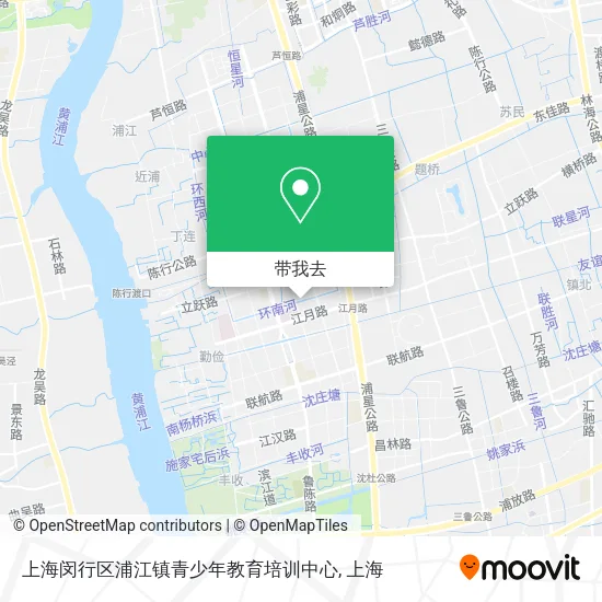 上海闵行区浦江镇青少年教育培训中心地图