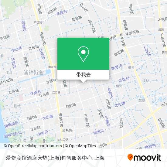 爱舒宾馆酒店床垫(上海)销售服务中心地图