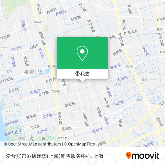 爱舒宾馆酒店床垫(上海)销售服务中心地图