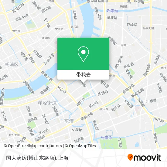 国大药房(博山东路店)地图