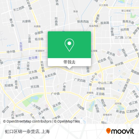 虹口区锦一杂货店地图