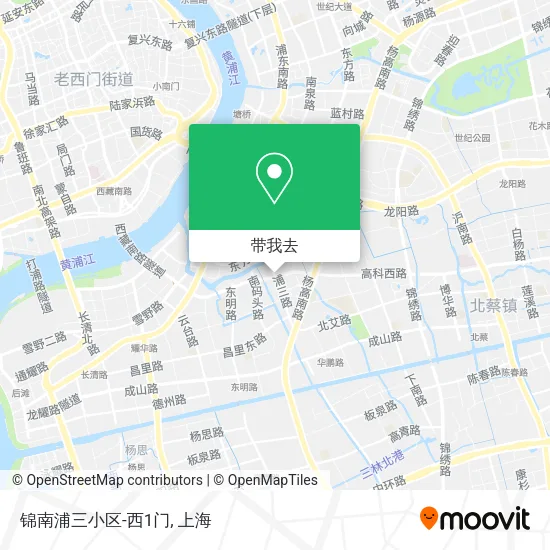 锦南浦三小区-西1门地图