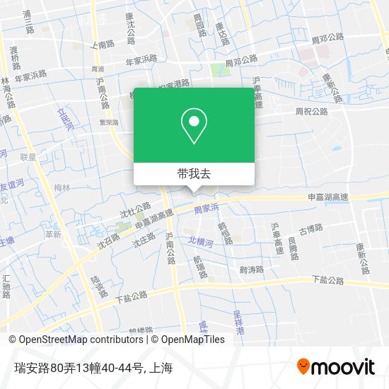 瑞安路80弄13幢40-44号地图