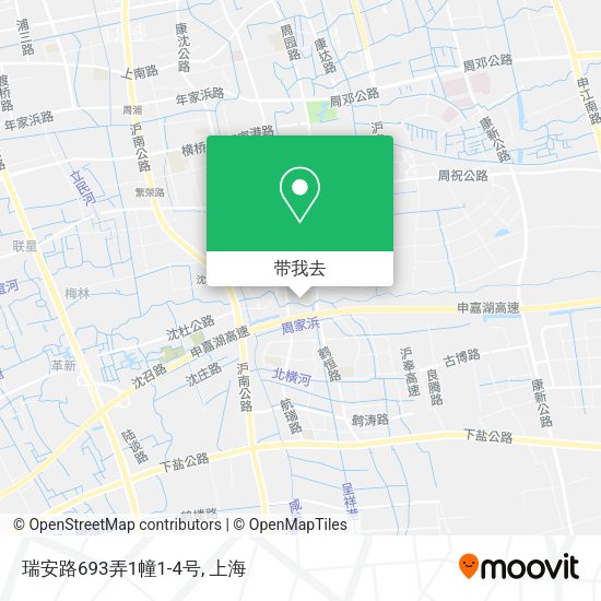 瑞安路693弄1幢1-4号地图