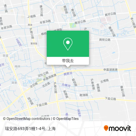 瑞安路693弄1幢1-4号地图