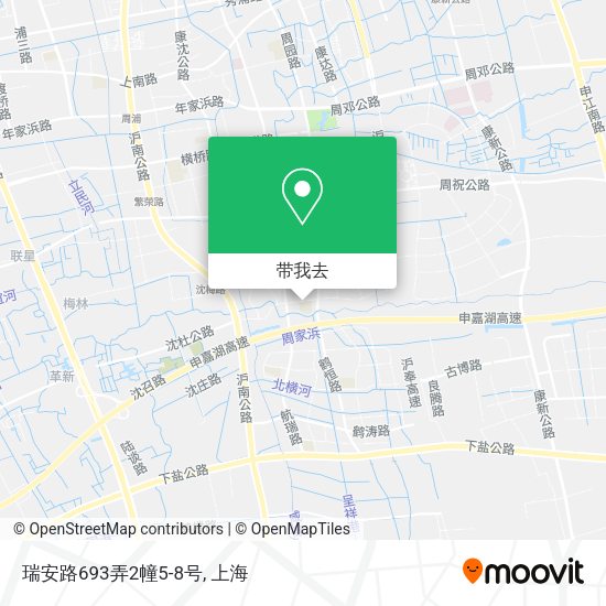瑞安路693弄2幢5-8号地图
