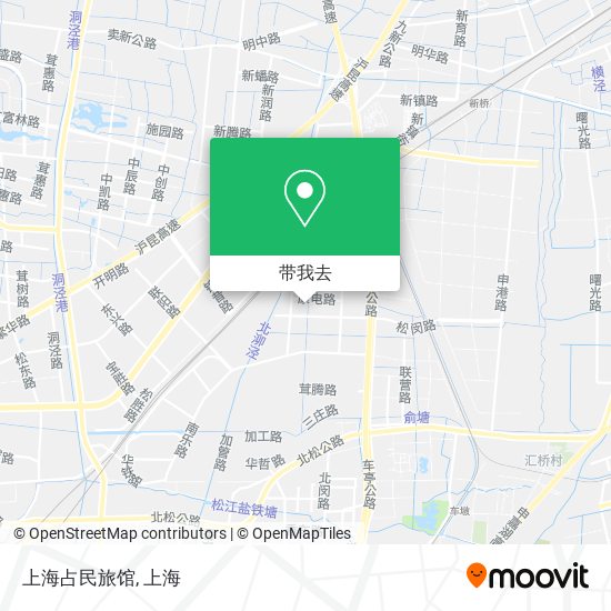 上海占民旅馆地图
