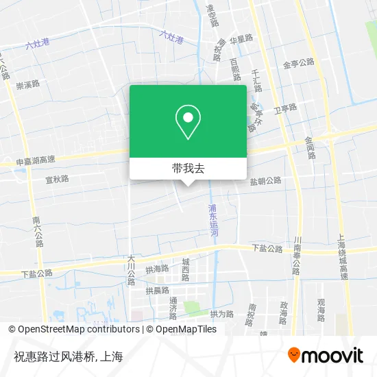 祝惠路过风港桥地图