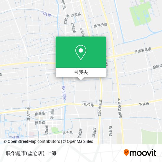 联华超市(盐仓店)地图