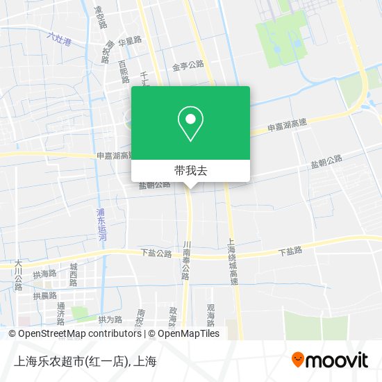 上海乐农超市(红一店)地图