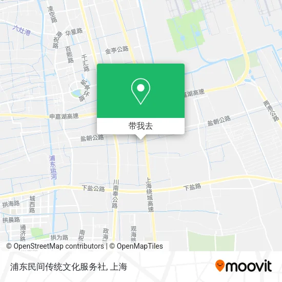 浦东民间传统文化服务社地图