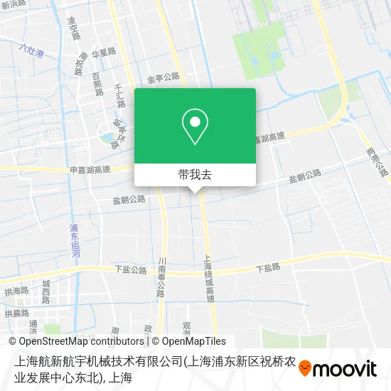 上海航新航宇机械技术有限公司(上海浦东新区祝桥农业发展中心东北)地图