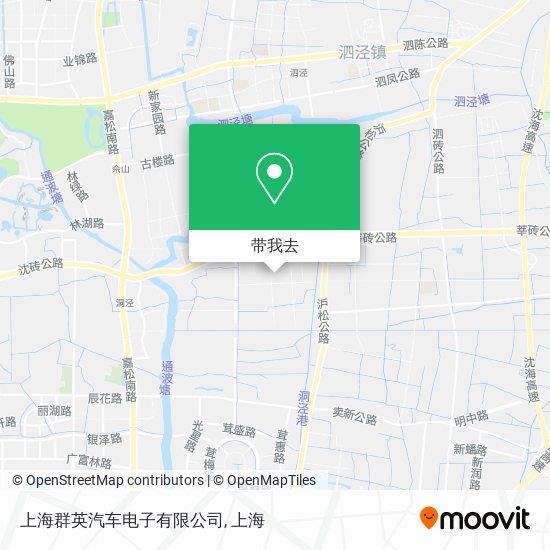 上海群英汽车电子有限公司地图