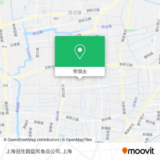 上海冠生园益民食品公司地图