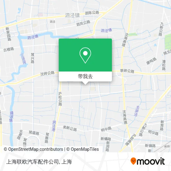 上海联欧汽车配件公司地图