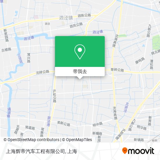 上海辉帝汽车工程有限公司地图