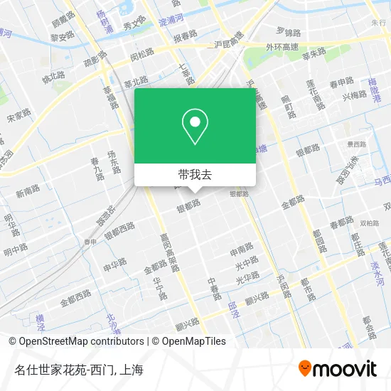 名仕世家花苑-西门地图