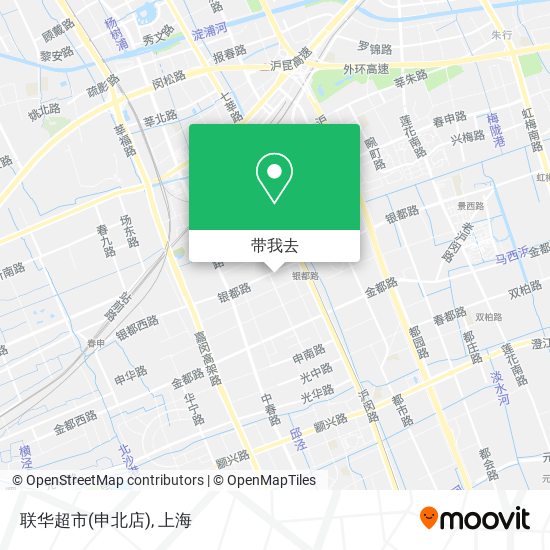 联华超市(申北店)地图