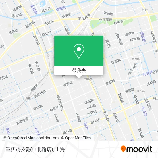 重庆鸡公煲(申北路店)地图