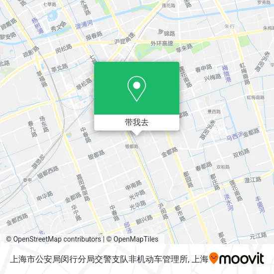 上海市公安局闵行分局交警支队非机动车管理所地图