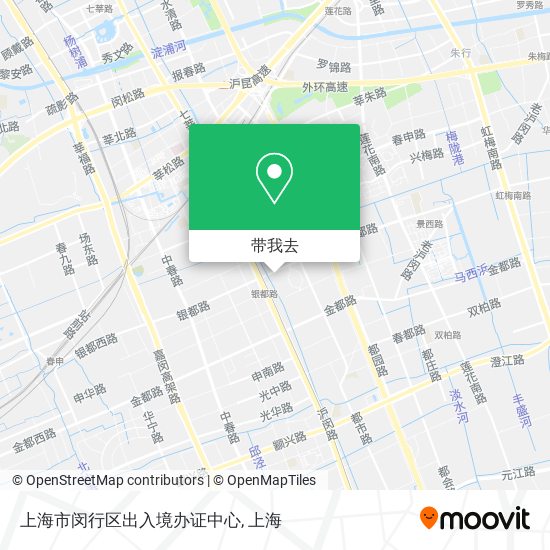 上海市闵行区出入境办证中心地图