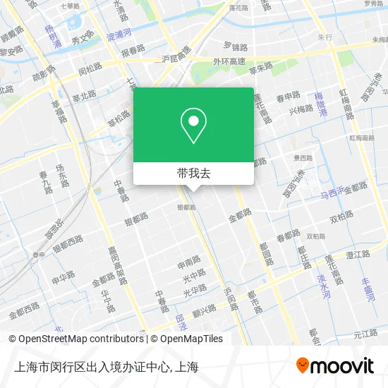 上海市闵行区出入境办证中心地图