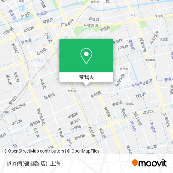 越岭阁(银都路店)地图