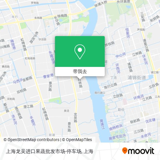 上海龙吴进口果蔬批发市场-停车场地图