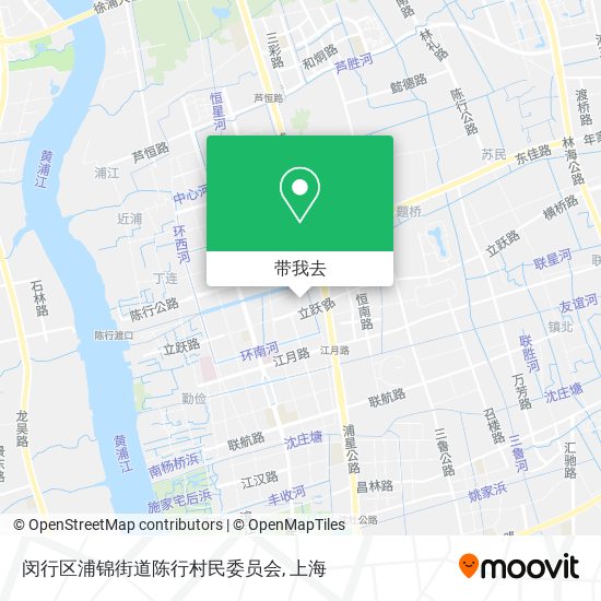 闵行区浦锦街道陈行村民委员会地图