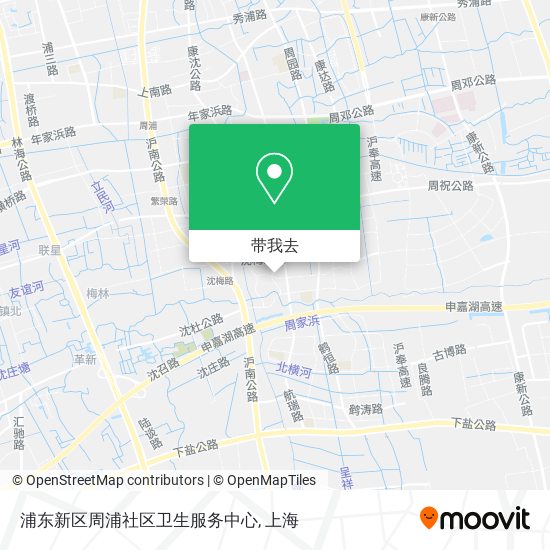 浦东新区周浦社区卫生服务中心地图