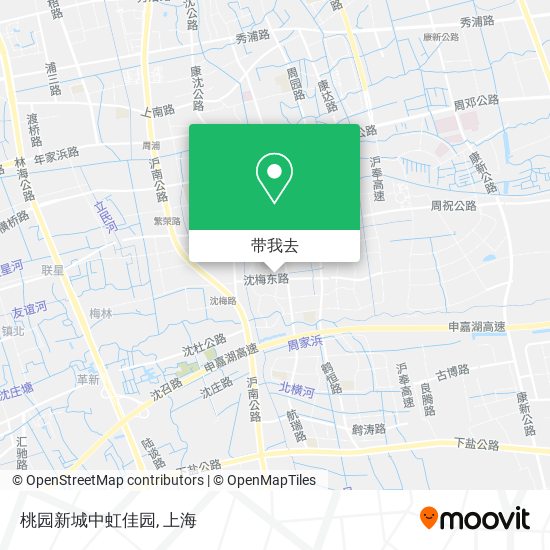 桃园新城中虹佳园地图