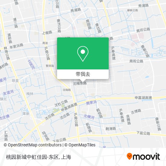 桃园新城中虹佳园-东区地图