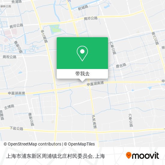 上海市浦东新区周浦镇北庄村民委员会地图