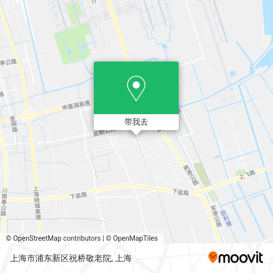 上海市浦东新区祝桥敬老院地图