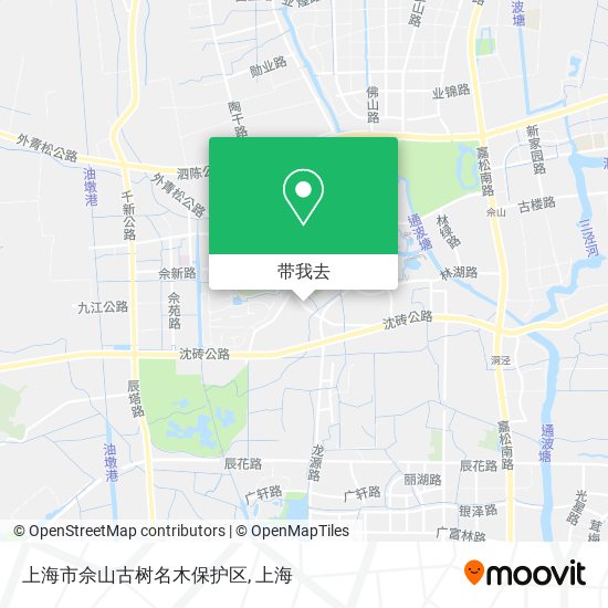 上海市佘山古树名木保护区地图