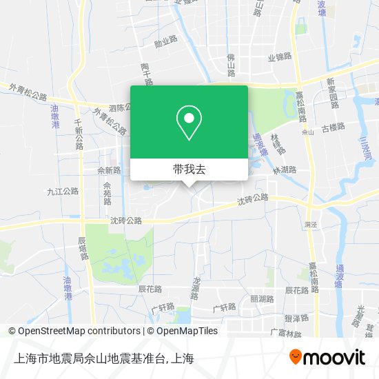 上海市地震局佘山地震基准台地图