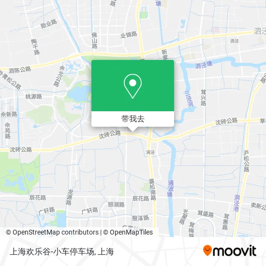 上海欢乐谷-小车停车场地图