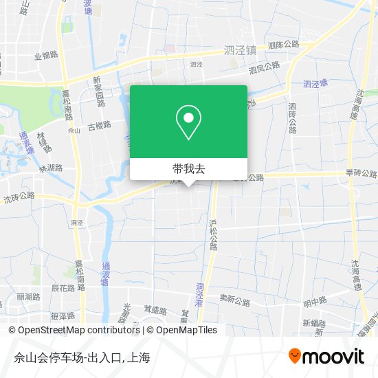 佘山会停车场-出入口地图