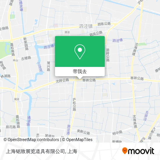 上海铭致展览道具有限公司地图