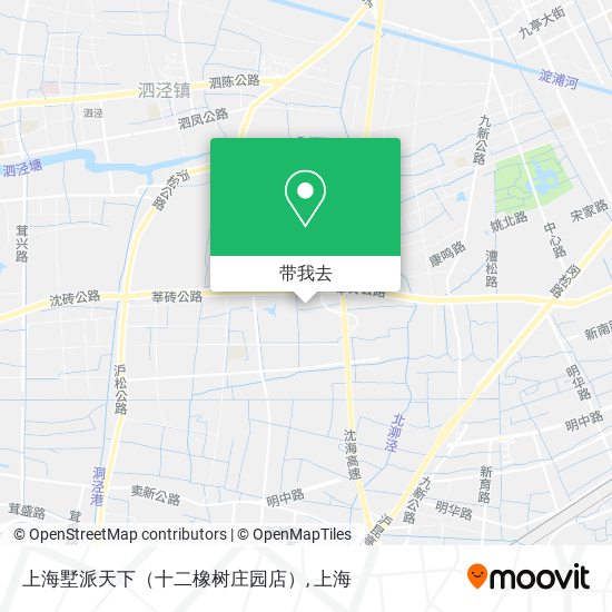 上海墅派天下（十二橡树庄园店）地图