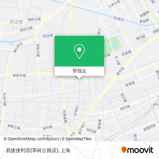 易捷便利店(莘砖公路店)地图