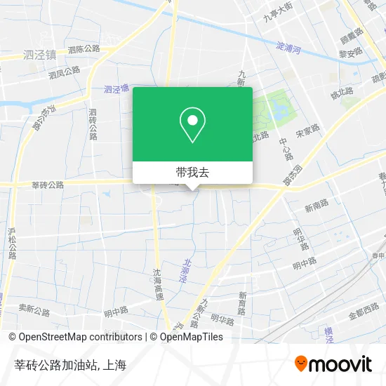 莘砖公路加油站地图