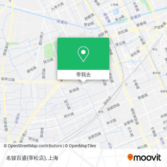名骏百盛(莘松店)地图
